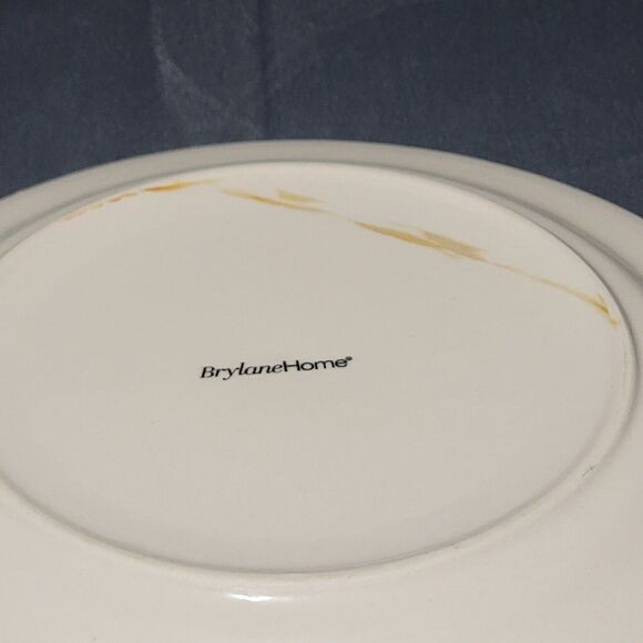 4 Brylane Home Lemon Salad Plates - Picture 3 of 4